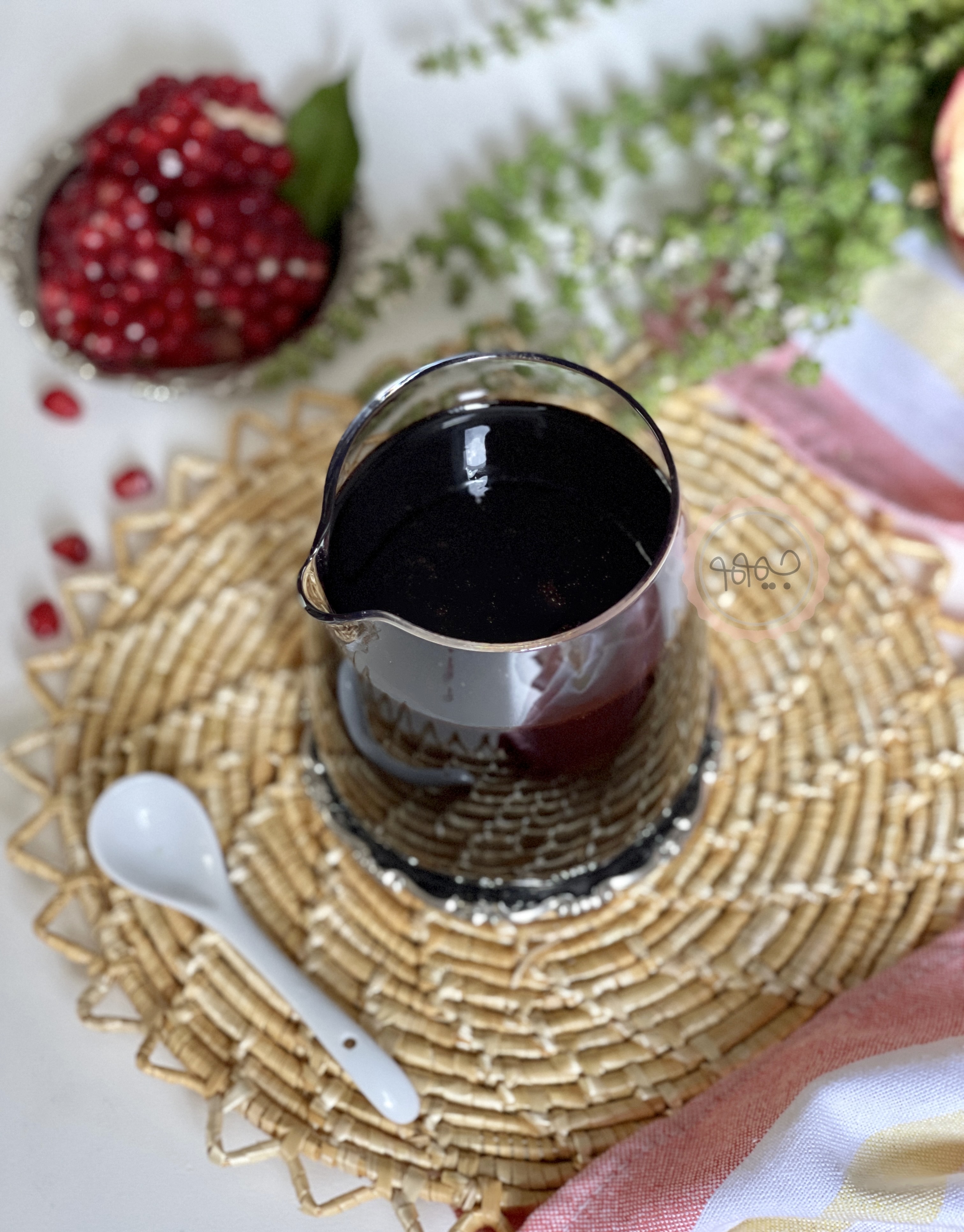 رب انار خانگی خالص، بدون پالپ ، با مزه ی ملی